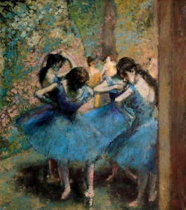 Dançarinas in blue, Edgar Degas